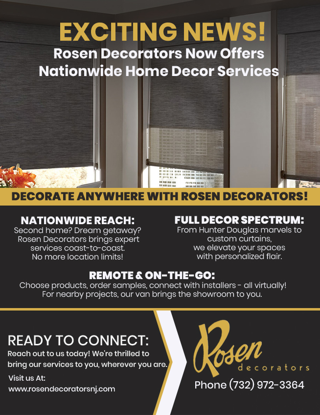 	Introducing Nationwide Home Decor Services by Rosen Decorators